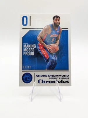 Andre Drummond 2018-19 Panini Chronicles Blue SP /99 #4 Pistons - Image 1 of 2