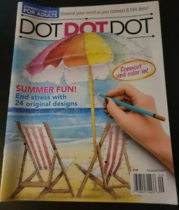 Connect the Dots for Adults Book Unwind with 8,194 Dots DOT 2 DOT Summer Fun - Imagen 1 de 2