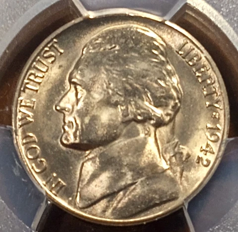1942-D  Jefferson Nickel   PCGS  MS65    attractive! Cover