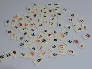 Vintage 1980 Pressman Rummikub Replacement Piece Part Tiles 76 Pieces - Picture 1 of 3