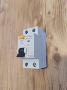 FUSEBOX RTA0630302 63 AMP 30mA DOUBLE POLE RCD TYPE A ,RTA0630302 ,  SENT FAST  - Picture 1 of 6