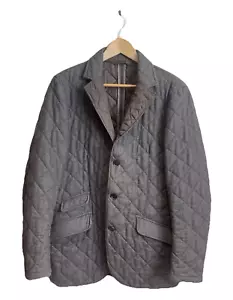 DANTENDORFER 1948 IT 48 Brown Jacket Quilted Wool Lined Button Closure - Picture 1 of 5