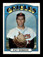 1972 Topps Pat Dobson #140 Baltimore Orioles NM