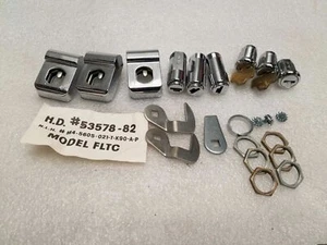 Push Button Lock Set Harley Tour Glide FLT 1980-1985 FLHS Touring Saddlebags Pak - Picture 1 of 4