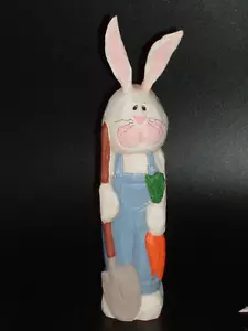 Vintage EDDIE WALKER weißer Hase Kaninchen Bauer MITTLERER WEST VON CANNON FALLEN - Bild 1 von 4