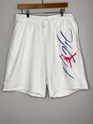 Jordan Flight Sweat Shorts Mens 2XL White Jumpan Logo Pockets Drawstrings Purple