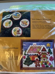 Vintage Creative Circle Ornament Making Kit 2181 Natur Lebkuchenhaus 1982 - Bild 1 von 4
