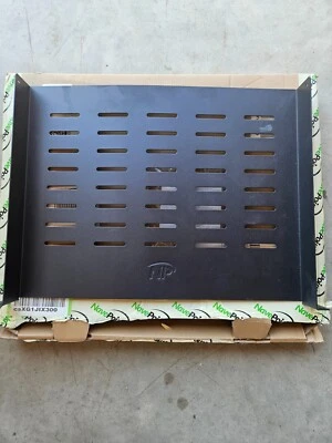 NavePoint Universal Rack Tray Vented Shelves 1U Black 14 Inches. No Lip - Image 1 of 3