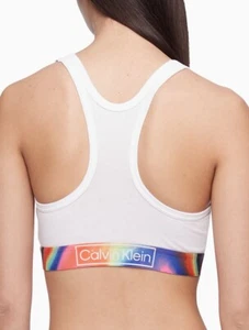 Nuevo con etiquetas Bralette sin forro Calvin Klein MUJER (1X-GRANDE) REIMAGINADO Heritage QF6825 - Imagen 1 de 5