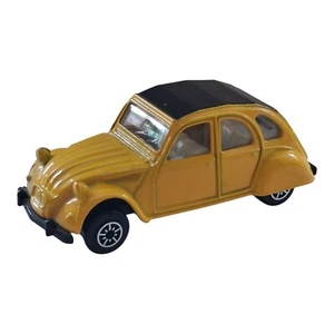 Modelo de coche Citroën 2CV de Majorette 1:60 amarillo negro - pieza de coleccionista - Imagen 1 de 8