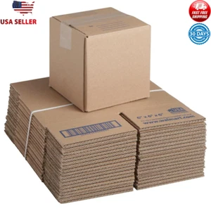 Recycled Small Shipping Boxes 30 Count Eco Friendly Kraft 6x6x6 Inch Brown Hot - Picture 1 of 5