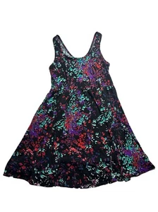 Pure Energy Tank Dress Women's Large Sleeveless Colorful Sundress Stretch - Picture 1 of 9