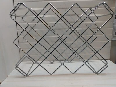 Estante de vino de alambre inoxidable soporte para botellas encimera almacenamiento organizador de vino 7x16x21 Foto 1 de 4