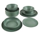 George Home Ecoluxe Green Dinner Set 16 Pcs RRP 35.00 lot GD