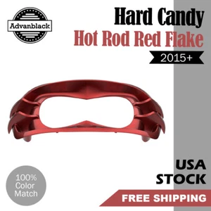 Bisel de faro Advanblack Hard Candy Hot Rod escamas rojas para 2015+ Harley FLTRX - Imagen 1 de 8