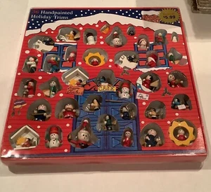 Vintage Woolworths Holiday Trim Christmas Tree Ornaments Handpainted 36 Pc's - Picture 1 of 7
