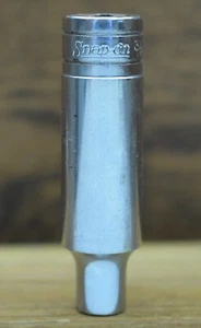CLEAR PICS! NOM! Snap-on 1/2" Drive Deep SAE 6-Point Socket 3/8" TS121 - Picture 1 of 8