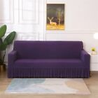 Elegant Spandex Elastic Sofa Cover Slipcover Protector with Skirt 1/2/3/4 Seater