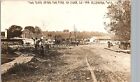 FIRE DISASTER allenton wi real photo postcard rppc by west bend dirt road shops