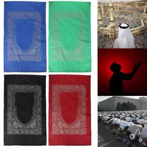 New Waterproof Islamic Muslim Turkish Prayer Rug Salat Carpet Mat 6.3" x 4.3'' - Picture 1 of 8