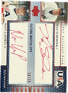 🔥MAX SCHERZER 2005 Upper Deck USA RED Auto ROOKIE 🔥 #10/16 JUST LOWERED