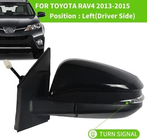 Espejo retrovisor izquierdo del conductor para Toyota RAV4 2013 2014 2015 luz giratoria eléctrica térmica - Imagen 1 de 6
