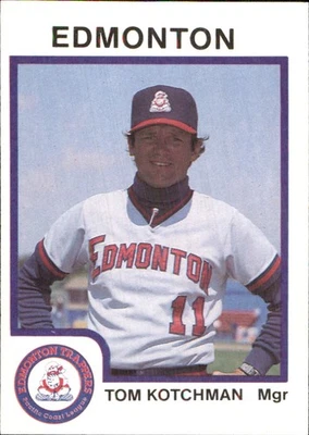 Tom Kotchman 1987 ProCards #2072 RC Edmonton Trappers *AutographDen* - Image 1 of 2