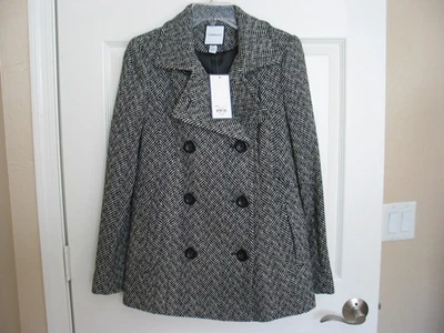 NWT Croft & Barrow women misses size S Small wool blend peacoat outerwear coat - Image 1 of 4