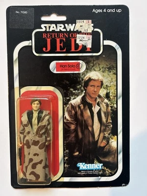 Vintage 1983 Kenner Star Wars ROTJ Han Solo Figure 77-Back MOC 71580 - Image 1 of 4