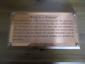 Vintage Copper and wood wall plaque with quote Made in Zambia - Picture 1 of 3