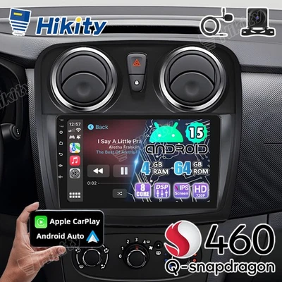 8Core 4+64GB Android 15 Autoradio Für Dacia Logan Sandero 2 CarPlay Navi RDS DSP - Bild 1 von 4