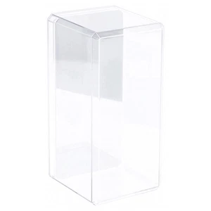 Pioneer Plastics Clear Beveled Edge Case (Mirrored), 3.5" W x 3.75" D x 8" H - Picture 1 of 2