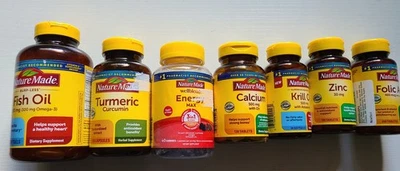 ✅️Lote de 7 suplementos dietéticos hechos en la naturaleza sin gluten caducidad abr 2026 Foto 1 de 4