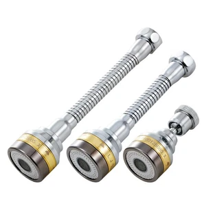 Faucet Extender Tap Aerator Spray Head 360° Attachment Bendable Flexible - Picture 1 of 15