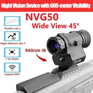 NVG50 2K Digital Night Vision Goggles - 1-4x Magnification,45° Helmet Scope - Picture 1 of 10