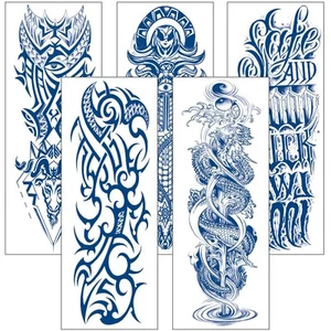 Semi Permanent Sleeve tattoos for Men and women Realistic Fake Tattoos Full - Picture 1 of 8