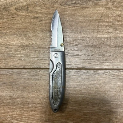 Rostfrei ESP BIENNE Folding Pocket Knife Handle Hunting Camping ASI #40483 - Image 1 of 3