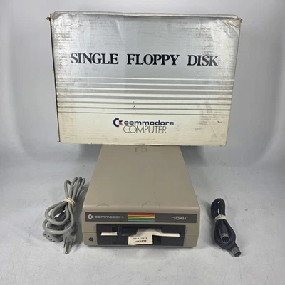 Vintage Commodore 1541 Computer Floppy Disk Drive w/ Box - Tested - Image 1 of 4