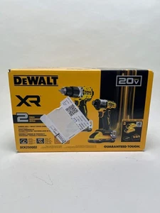 Nuevo DeWalt DCK250QQ2 20V MAX XR Taladro percutor inalámbrico / Kit combinado de atornillador de impacto - Imagen 1 de 5