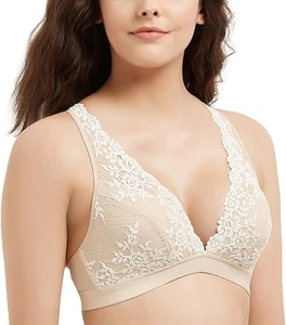 WACOAL Embrace Lace Bralette SAND 42 - Picture 1 of 9