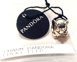 BRAND NEW Authentic 925 Silver Pandora Charm "Lucky Elephant" 791902 Bead W/Tag