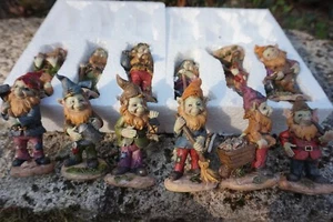 90794 12 FIGURINES TROLL NAIN FORET KORRIGAN PIXIE ELFE PIXIES FEE PROMO - Imagen 1 de 7