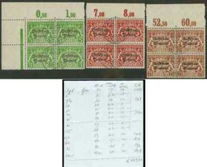 Germany/Bavaria Official 1918 cto blocks (x158) - Picture 1 of 1