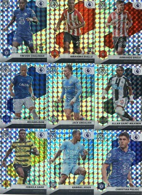 2021-22 Mosaic Premier EPL PICK YOUR CARD for SILVER MOSAIC PRIZM Set VETS + RC - Image 1 of 2