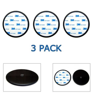 3-Pack 80mm (3.15") Car Dash Dashboard Suction Cup Mount Disc Disk Pad For GPS - Picture 1 of 2