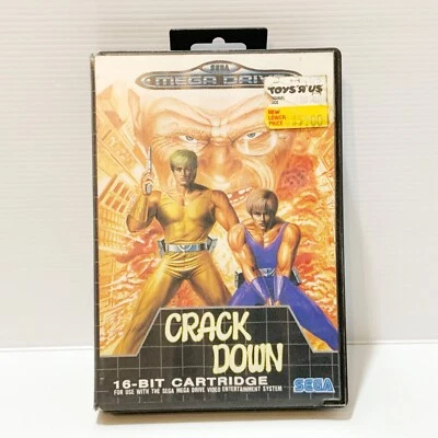 Crack Down + Box & Manual - Sega Mega Drive - Tested & Working! Free Post! - Image 1 of 4