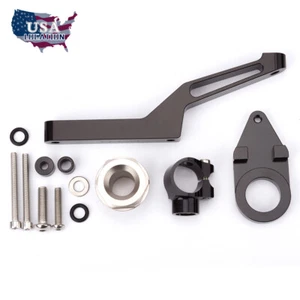 Steering Damper Stabilizer Bracket Mount Kit For Kawasaki ZX6R 2009-2017 FXCNC - Picture 1 of 8