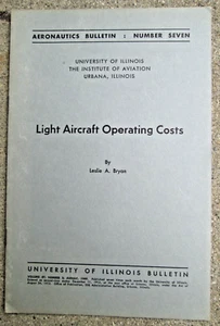 Costos operativos de aeronaves ligeras Boletín de aeronáutica de EE. UU. de Illinois 7 SSPB 1949 - Imagen 1 de 5