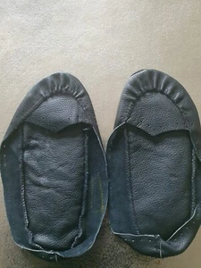 Ledersohle für Hüttenschuhe Hüttenschuhsohle Sohle Sohlen Stricken - Bild 1 von 3