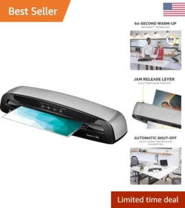 Fast Warm-Up Laminator Machine - Jam-Free Design - 12.5 inch - Pouch Starter Kit - Picture 1 of 10